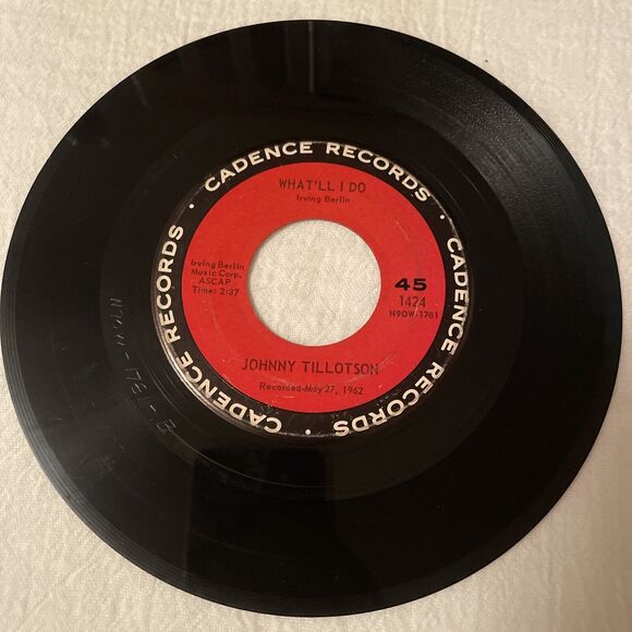 Johnny Tillotson Send Me The Pillow You Dream On/What’ll I Do 45RPM * 1962 - Picture 7 of 12